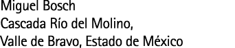 Miguel Bosch Cascada R o del Molino  Valle de Bravo  Estado de M xico