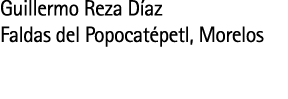 Guillermo Reza D az Faldas del Popocat petl  Morelos 